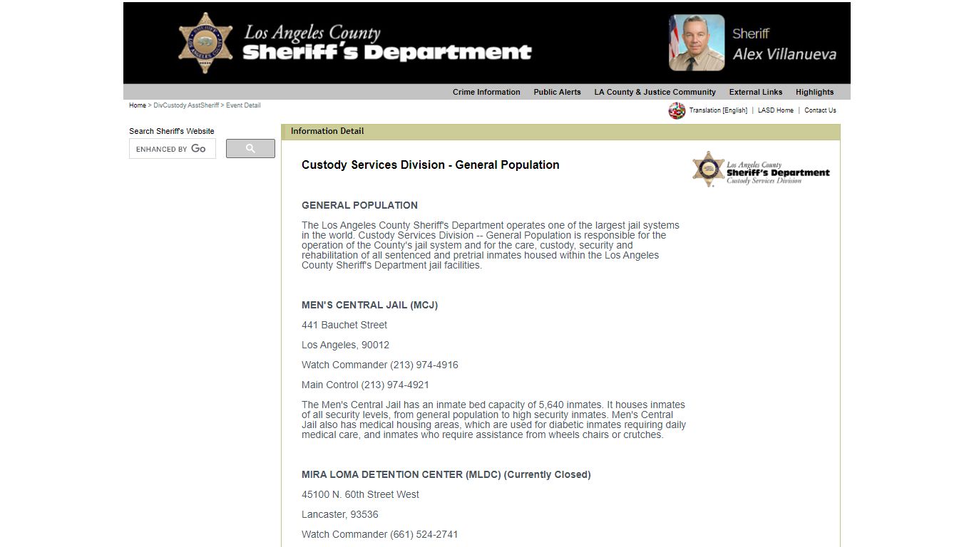 LASD.org - Los Angeles County Sheriff's Department